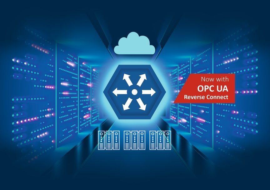 Pakiet oprogramowania dataFEED OPC Suite Extended firmy Softing oferuje dodatkowe bezpieczeństwo w zakresie integracji danych z architekturą OPC UA Reverse Connect